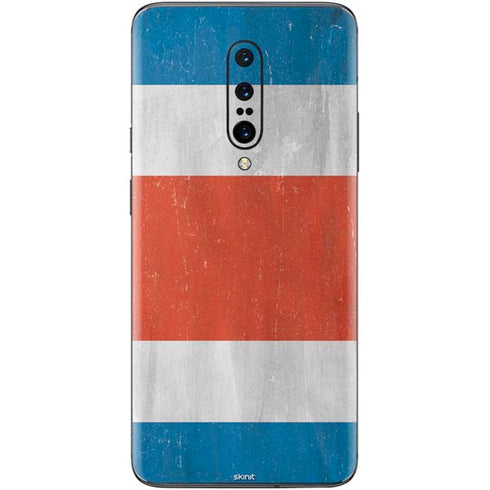 Costa Rican Flag Distressed OnePlus 7 Pro Skin